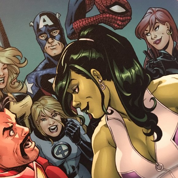 NEW, SIGNED Iron-Man Vs She-Hulk Print - Picture 6 of 8